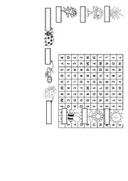 English Worksheet: Garden wordsearch