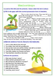 English Worksheet: The Lost Boys (Possessives)