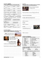 English Worksheet: The mummy - opening scenes