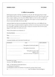 English Worksheet: REMEDIAL WORK PRESENT PERFECT