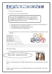 English Worksheet: Divergent