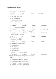 English Worksheet: Practice grammar Where is/Are there any/How many