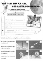 English Worksheet: One small step for man, one giant leap for mankind