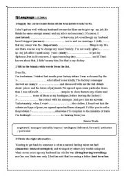 English Worksheet: MID SEMESTER LANGUAGE 3RD FORM