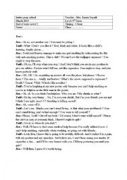 English Worksheet: END OF TERM TEST 9th level