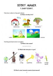English Worksheet: Story Maker