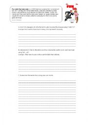 English Worksheet: Fun with Dick and Jane movie 