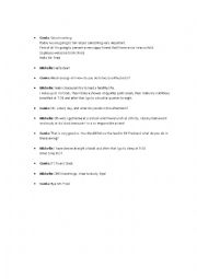 English Worksheet: Dialogue Daily Routine