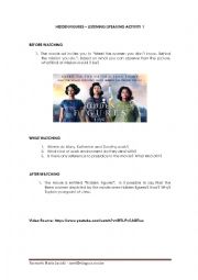 Hidden Figures - ListeningSpeaking Activity 1