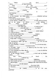 English Worksheet: Grammar