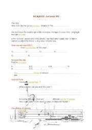 English Worksheet: Webquest NYC