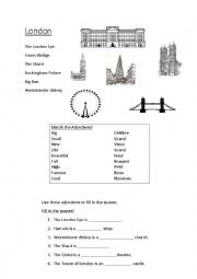 English Worksheet: London landmarks