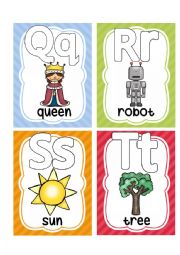 English Worksheet: ALPHABET FLASHCARDS 5