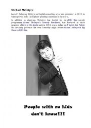 English Worksheet: Michael McIntyre video 