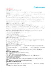 English Worksheet: remedial work 