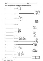 English Worksheet: This, That, These, Those
