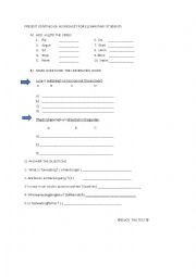 English Worksheet: present continious tense