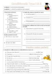 English Worksheet: Conditionals I & II 