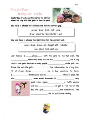 English Worksheet: Simple Past - Irregular Verbs