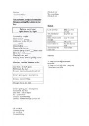 English Worksheet: zootopia song