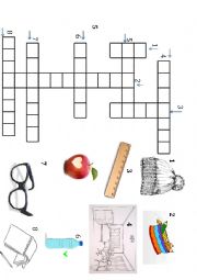 English Worksheet: crossword prepare  1