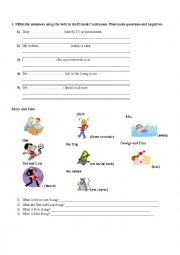 English Worksheet: present continuous