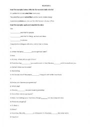 English Worksheet: Relatives