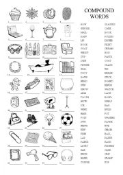 English Worksheet: Compound Words