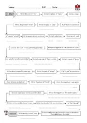 Grammar Revision board game