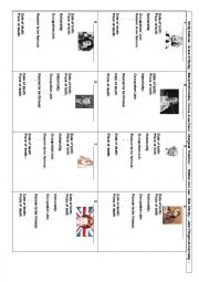 English Worksheet: people from the past activity