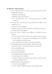 English Worksheet: The Blind Side Worksheet