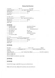 English Worksheet: Song (