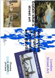 English Worksheet: London street art leaflet