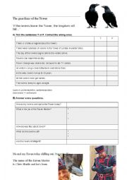 English Worksheet: Meet the ravens