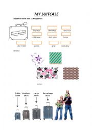 English Worksheet: my suitcase