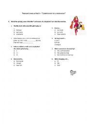 English Worksheet: Confessions of a shopaholic