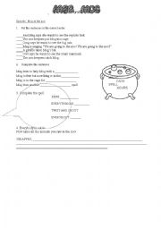 English Worksheet: MEG and Mog Mog at the zoo