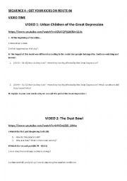 English Worksheet: THE DUST BOWL AND GREAT DEPRESSION