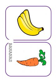 English Worksheet: FOOD FLASHCARDS