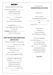 English Worksheet: Song: Destiny by Stratovarius