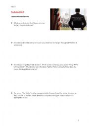English Worksheet: Film The Butler (2011) Questions