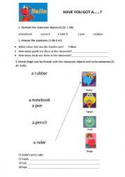 Gogos adventures Have you got...? episode worksheet