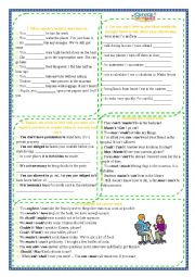 English Worksheet: Modals Revision (part 2)