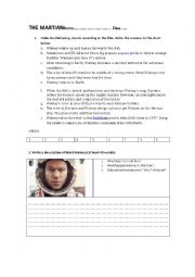 English Worksheet: THE MARTIAN