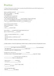 English Worksheet: Practice pronouns and make questions