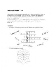 English Worksheet: Argentine Cockade