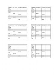 irregular verbs test