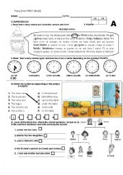 English Worksheet: FINAL EXAM