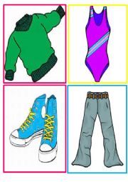 English Worksheet: Clothes flashcards set II 