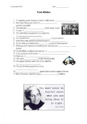 English Worksheet: Vocabulary Rosa Parks